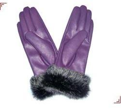 Ojina Ladies Furr Gloves, Style : Plain