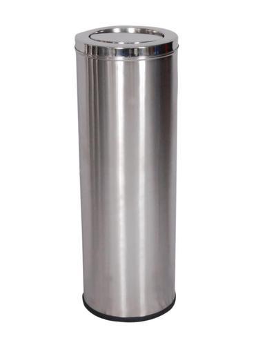 Plastic Stainless Steel Garbage Bin, Color : Grey, Black, RED BLUE