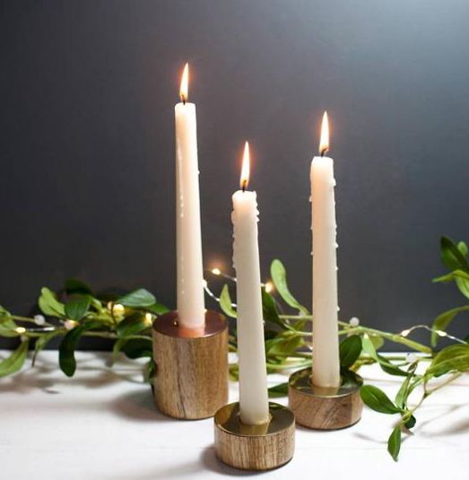 Decorative Wooden Candle Holder, for Coffee Shop, Holiday Gifts, Home Decoration, Feature : Attractive Designs