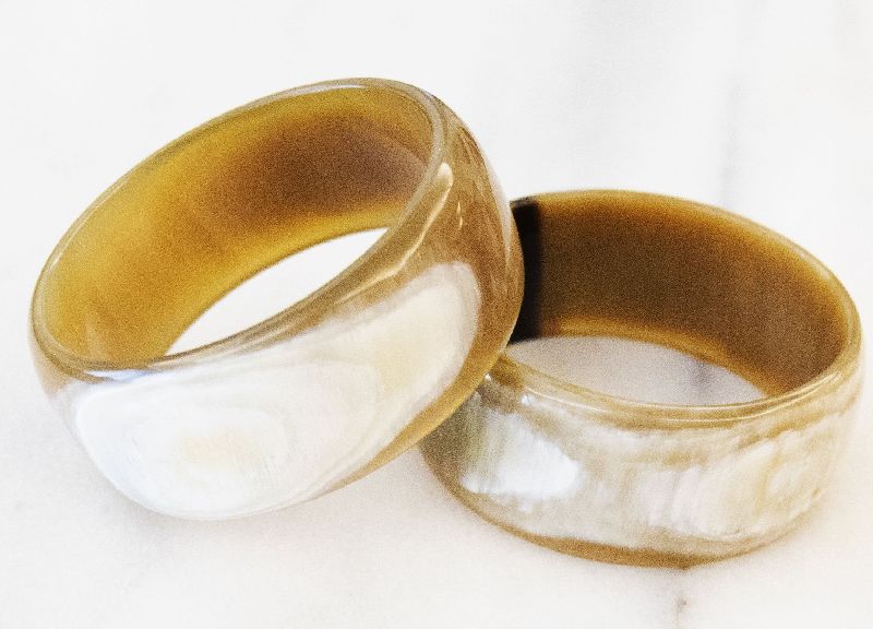 Polished Plain Horn Bangles, Dimension : 2inch, 3inch, 4.5inch