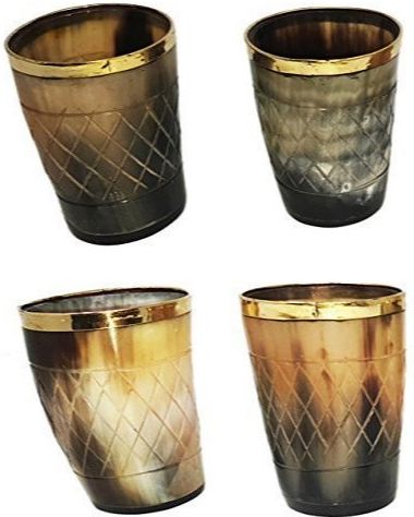 Horn Glass, for Drinking Purpose, Packaging Type : Paper Box