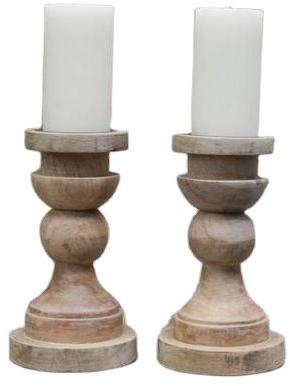 wooden candle stand