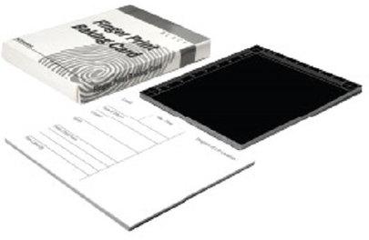 Finger Print Backing Cards, Color : Black, White