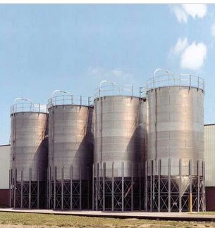 Polished Metal Industrial Storage Silos, Certification : CE Certified, ROSH Certified