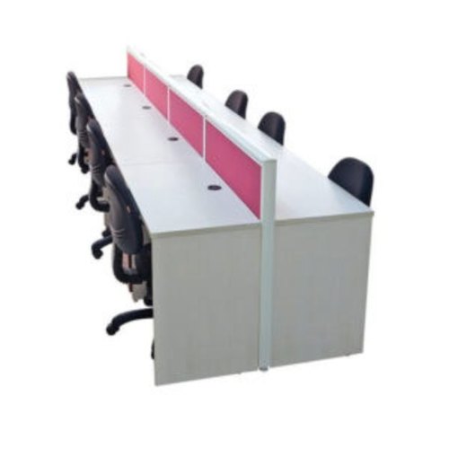 Plywood office furniture, Color : White Pink