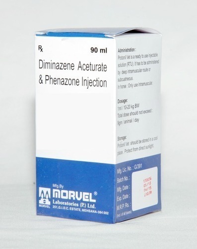 Morvel Diminazene Aceturate Injection, Packaging Size : 90 ml, Packaging Type : Bottle