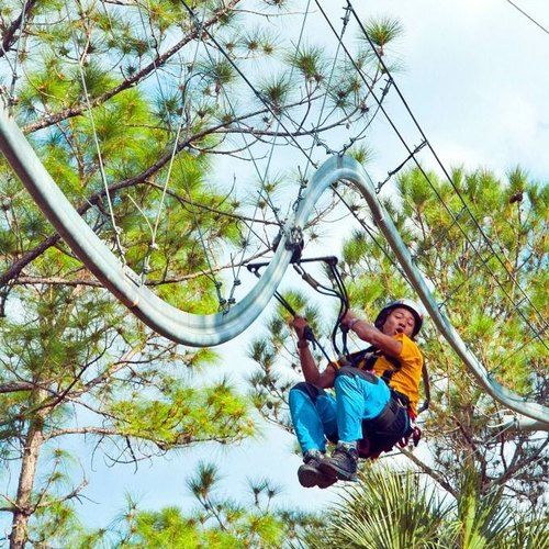 Iron Zip Line Roller Coaster, Capacity : 10 Person