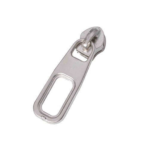 Plain Metal Bag Zipper Slider, Feature : Fine Finish, Long Lasting, Simple Designs