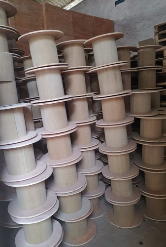 Round Wooden Cable Drums