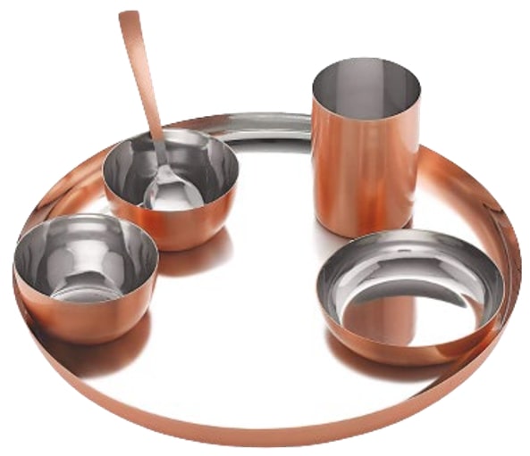 1119 Copper Dinner Set