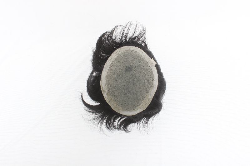 Silk Pu Mens Hair Piece Imported Hair Patch