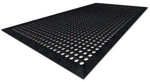 Rubber PRINTED Electric Shock Proof Mats, Color : Black