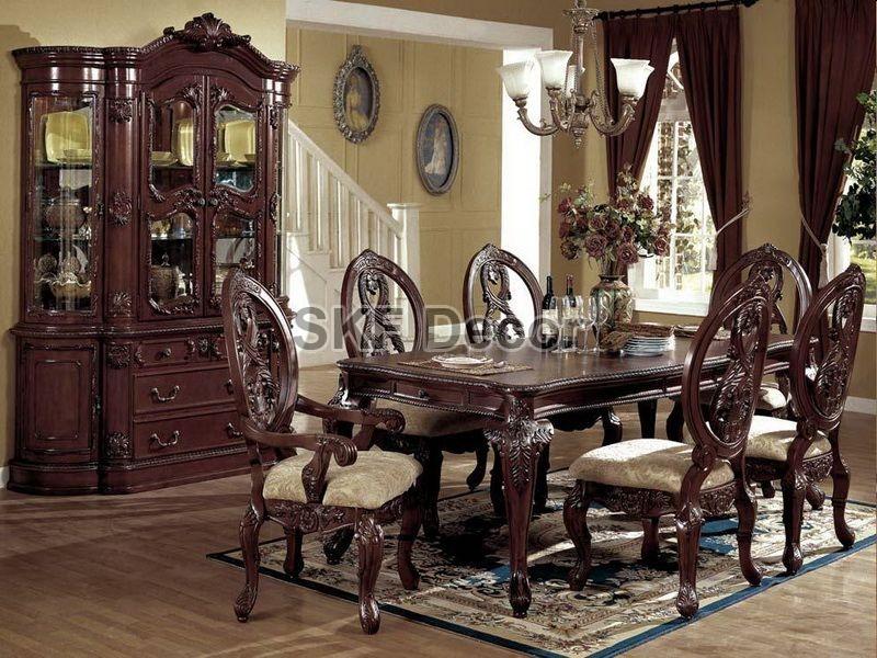 Antique Dining Table Set Finishing, Old Fashioned Dining Room Sets