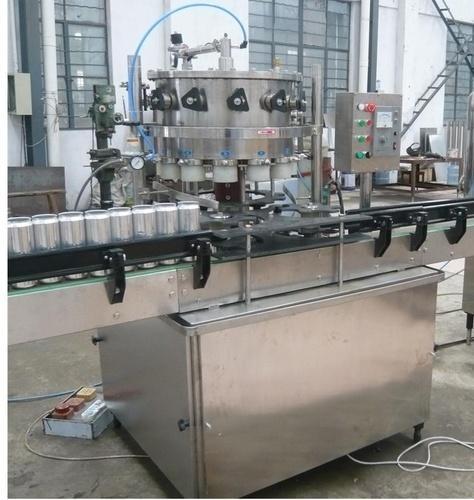 SHREEJI PROJECTS Electrical SS Beverage Can Filling Machine, Capacity : 1500CPH