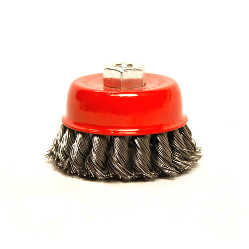 Cup-Shape Cup Brush, for Industry, Color : Red, Blue