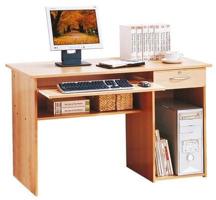 Single Drawer Wooden Computer Table