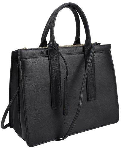 Craft Zen Plain Ladies Satchel Bag, Color : Black