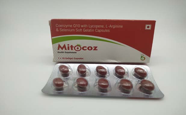 L-Arginine Co-enzyme Q10 Lycopene and Selenium Soft Gelatin Capsule