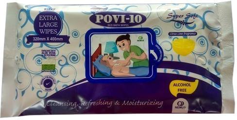 POVI-10 Bed Bath Wipes