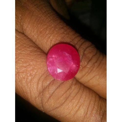 Oval Mozambique Ruby Gemstone, for Jewellery, Gemstone Color : Pink