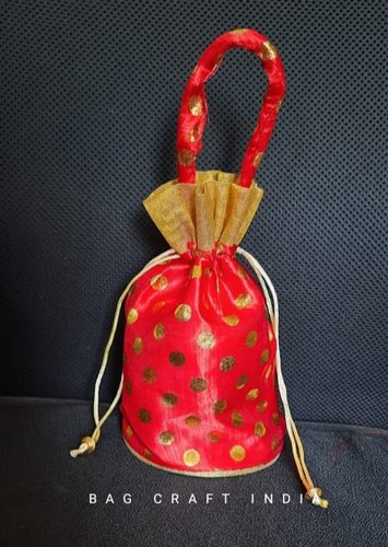 Polka Dot Dry Fruit Bag, Size : 8×7×4.5 Inch