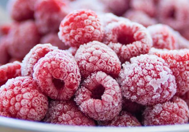 frozen raspberry