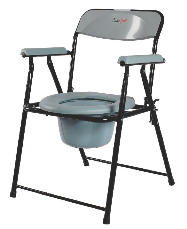 Iron Polished Commode Chair, Feature : Comfortable, Corrosion Proof, Excellent Finishing