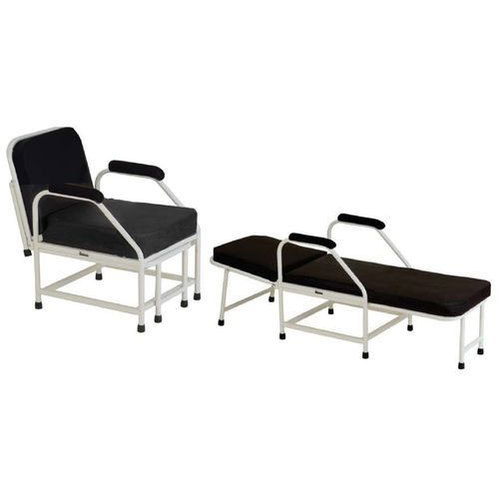 Metal Polished Hospital Chair Bed, Feature : Accurate Dimension, Attractive Designs, Durable, Easy To Place