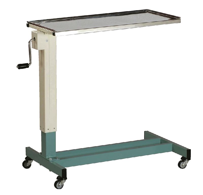 Metal Over Bed Food Trolley, Feature : Moveable, Non Breakable, Rustproof