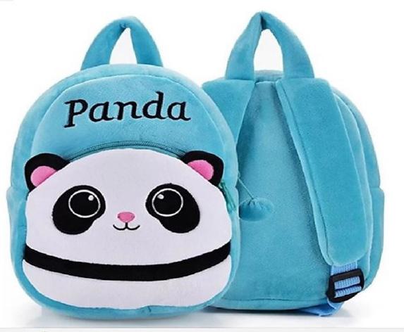 PROERA Fabric Blue Panda Kids Bag, Style : Modern