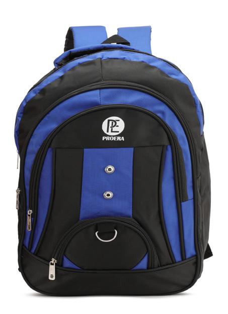 PROERA Plain Nylon Stylish School Backpack, Feature : Easy To Carry, High Grip, Water Proof