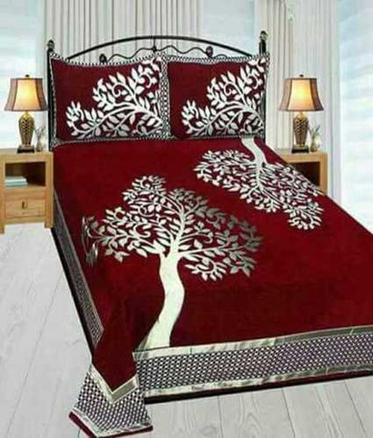 Double Printed Bed Sheet, for Home, Size : Single King Size