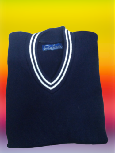 Full Sleeves Navy Blue School Uniform Sweater, Pattern : Plain at Rs 70 ...