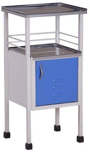 Mild Steel Hospital Bedside Locker, Size : 500x450x820mm