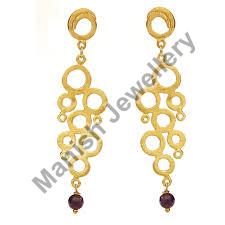 Polished Handmade Gold Earrings, Style : Antique