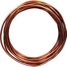 Enameled Bare Conductor Copper Wire, Color : Brown