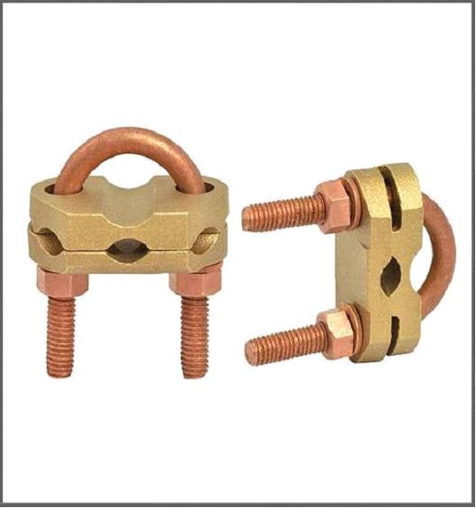 Copper Earthing Clamp, Feature : Electrical Porcelain, Four Times Stronger, Proper Working, Superior Finish