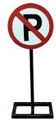 Round Metal Parking Sign Stand, Feature : High Quality, Light Weight