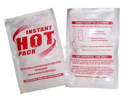 Printed Instant Hot Pack, Size : 6x4 inch