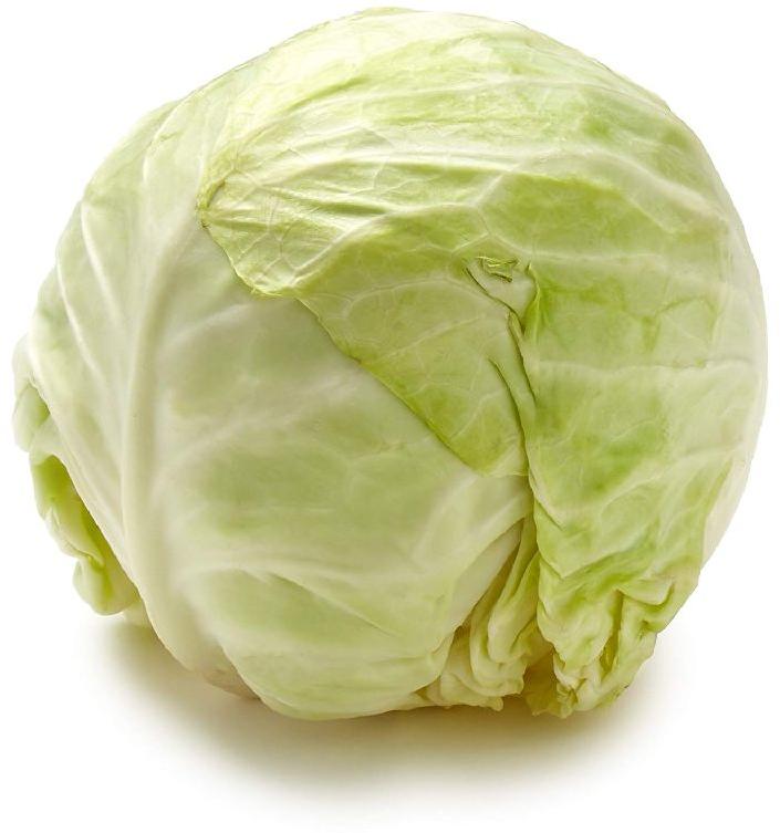 Natural Fresh Cabbage, for Human Consumption, Color : Green