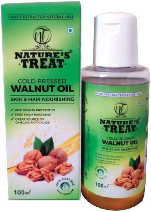 Nature's Treat Cold Pressed Walnut Oil, Packaging Size : 100 ml