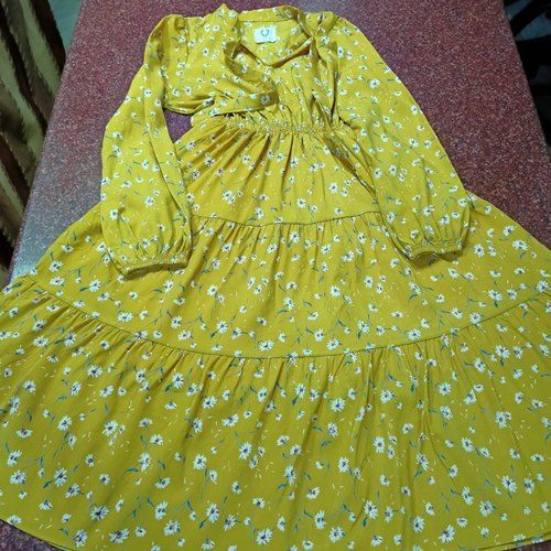Used Imported Second Hand Western Ladies Chiffon Dress