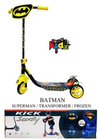 Rock Kidz Batman Kick Scooty, Color : Yellow