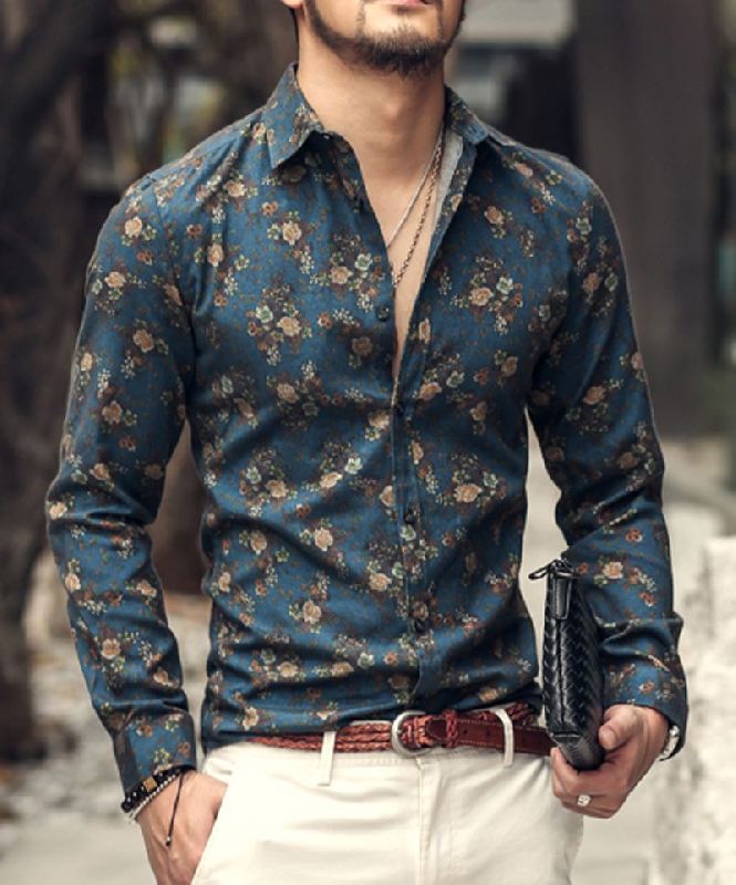 Mens Printed Shirts, Occasion : Casual Wear