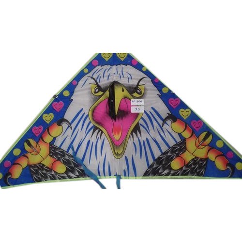 Rhombus Dragon Printed Paper Kite, Color : Multicolor