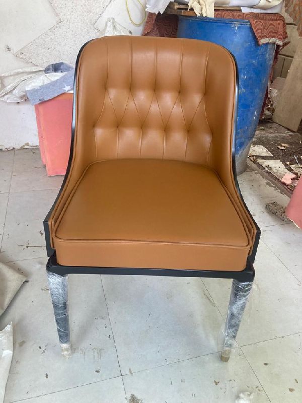 Leather wooden chair
