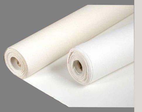 Plain Primed Canvas Roll, Color : White
