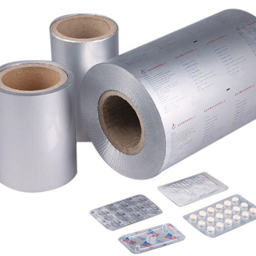 Pharma Silver Aluminium Printed Blister Foil, for Pharmaceutical Industry, Feature : Fine Finish, Good Quality