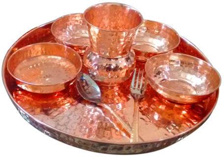 Copper Dinner Set, for Food Serving, Size : Multisize