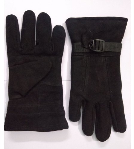 Plain 50-100gm Leather Winter Gloves, Length : 10-15 Inches